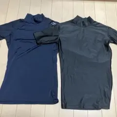 アンダーシャツ 2枚セット ネイビー ブラック