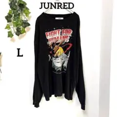 美品【jnrd 】長袖プリントTシャツ 黒 L 宇宙系 ユニセックス ゆったりのサムネイル