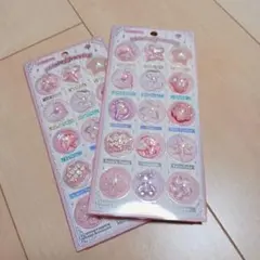 デコレーションパーツ 2シート ピンク系