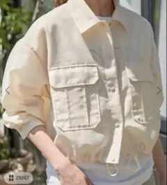 オーガンジーシャツブラウス