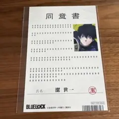 ブルーロック　同意書　潔世一