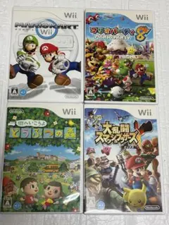 ⭐️24時間以内発送⭐️ Wiiソフトまとめ売り　4本セット　スマブラx どう森