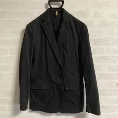 UNIQLOユニクロ テーラード コットン ジャケット 黒 Mサイズのサムネイル