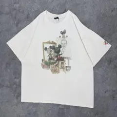 初期 90s USA製 ディズニー ミッキー ノーマンロックウェル Tシャツ 