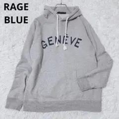 レイジブルー　パーカー　トレーナー　フード　スウェット　カジュアル　グレー