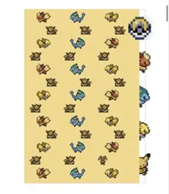 ポケモン　ブイズ　ドット絵　5PクリアファイルA4（ピカチュウとブイズ）