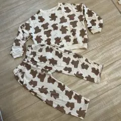 futafuta くま柄 セットアップ 120cm