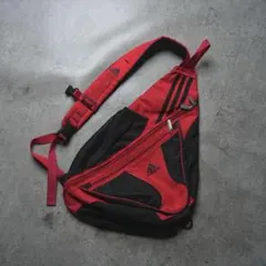 00s y2k OLD adidas ワンショルダースリングバッグ テック系