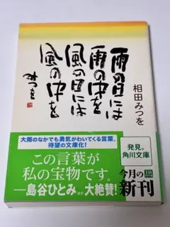 相田みつを 雨の日には雨の中を風の日には風の中を - メルカリ