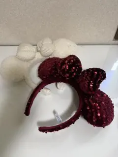 ミニーカチューシャ 白　ホワイト