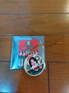 MIRAN ダイヤモンドルージュ　クリスマス木製キーホルダー　ドルフィンズ