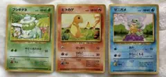 ポケモンカード旧裏 まとめ売り 御三家 フシギダネ ゼニガメ ヒトカゲ