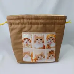 猫柄のお弁当袋★巾着袋