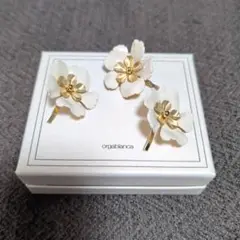 オルガブランカorgablanca ホワイト花モチーフアクセサリー オルガブランカorgablanca ホワイト花モチーフアクセサリー