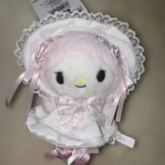 【新品】ホワイトフリル　マイメロ　マスコットキーホルダー マイメロディ