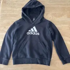 adidas 黒 フード付きパーカー 120