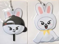 【匿名】Stray Kids スキズ SKZOO ミニうちわ リービット