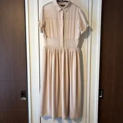 TOPSHOP 半袖 シャツワンピース ベージュ EUR36のサムネイル
