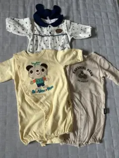 美品⭐︎ロンパース 50〜70cmまで パンダデザイン