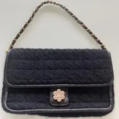 Samantha Thavasa ツイード　パーティーバック　黒　金