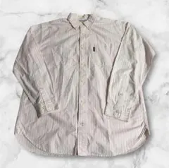 m3454 Columbia 長袖シャツ ストライプ XL ピンク系