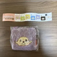 モンチッチフワフワスクエアポーチ紫