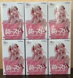 初音ミク　ぬーどるストッパーフィギュア　桜ミク2025ウインク 6個セット