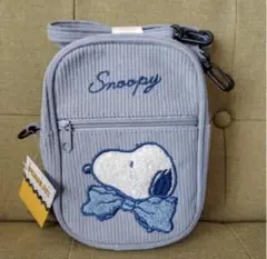 新品　PEANUTS スヌーピー　コーデュロイショルダーバッグ　刺繍　かわいい