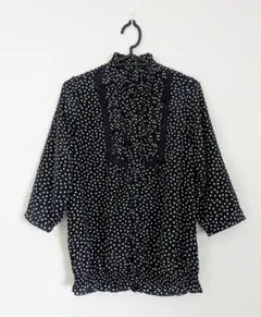 本日値下　ブラウス　チュニック　ドット　レディース　M　千趣会
