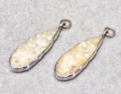 ageteアガット ピアスチャーム コンクシェルK10 SILVER 42368