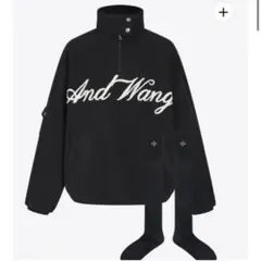 andwang アンドワン Fluffy Fleece Set black