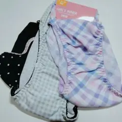 新品未使用　女の子　女児　ショーツ　インナー　3枚組　160