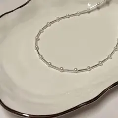 ハンドメイド　パールネックレス　アクセサリー