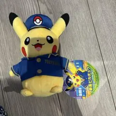 レア】ポケモン キャプテン ピカチュウ ぬいぐるみ 2008 横浜 ポケセン