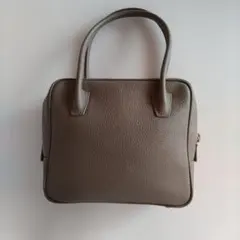 レザーハンドバッグ グレー