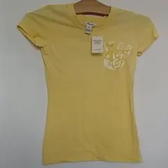 未使用アバクロンビー&フィッチイエローTシャツ