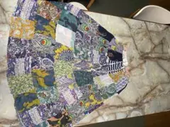 【きなこ様専用】パッチワークデザイン ロングスカートのサムネイル