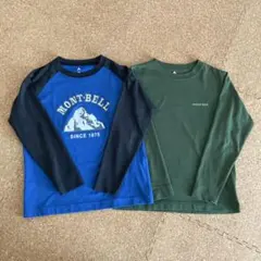 mont-bell モンベル　長袖カットソー 2枚セット　美品130