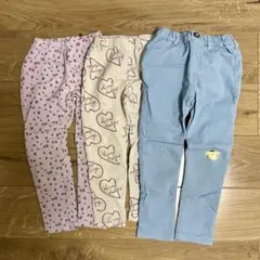 ブリーズ ダイスキパンツ・しまむら デニム 3枚 プティマイン アプレレクール