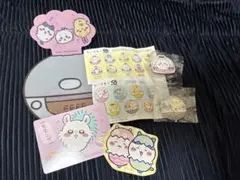 ちいかわ　くら寿司　缶バッチ　マグネット　カード