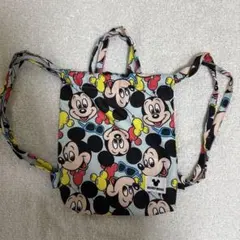 MICKEY MOUSE ナップザック 総柄