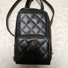 ANNA SUI mini スマホショルダーバッグ キルティング ブラックのサムネイル