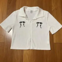 ダブルジッパー　カットソー