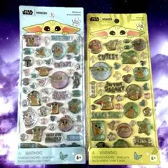 Star Wars Grogu 3Dシール 2枚セット (在庫残3)
