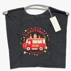 新品 D.KELLY 刺繍 トートバッグ DK-BC-508 車 ブラック 黒