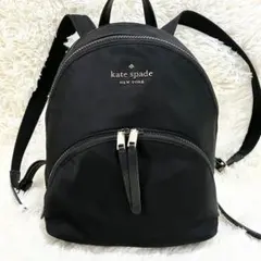 【美品】ケイトスペード カリッサ ナイロンバックパック リュックサック 黒のサムネイル
