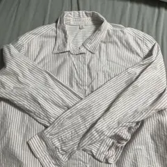ストライプ 長袖シャツ GU　xxl　完売品