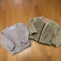 ファージャケット ボアジャケット 2枚セット 120 プティマイン ブリーズ