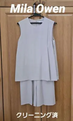 美品 ミラオーウェン オールインワン ノースリーブ ショートパンツ ベージュのサムネイル