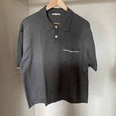 GU メンズ ポロシャツ グレー Mサイズのサムネイル